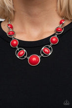 Load image into Gallery viewer, Eye Of The BEAD-holder- Red Necklace- Paparazzi Accessories
