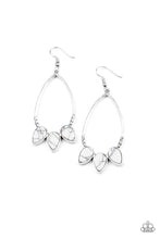 Load image into Gallery viewer, Fierce Frontier- White Earrings - Paparazzi Accessories
