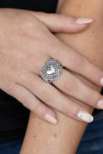 Load image into Gallery viewer, Southern Soulmate - Silver Heart Ring- Paparazzi Accessories
