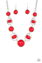 Load image into Gallery viewer, Eye Of The BEAD-holder- Red Necklace- Paparazzi Accessories
