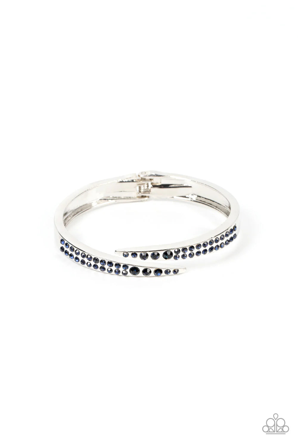 Sideswiping Shimmer- Blue Bracelet- Paparazzi Accessories