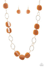 Load image into Gallery viewer, Posh Promenade- Brown Necklace- Paparazzi Accessories
