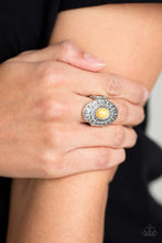 Load image into Gallery viewer, Stone Fox- Yellow Stone Ring- Paparazzi Accessories
