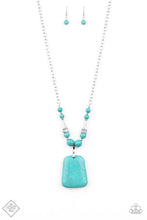 Load image into Gallery viewer, Sandstone Oasis- Blue Stone Necklace- Paparazzi Accessories
