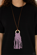 Load image into Gallery viewer, Crafty Couture - Purple Necklace -Paparazzi Accessories
