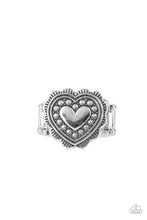 Load image into Gallery viewer, Southern Soulmate - Silver Heart Ring- Paparazzi Accessories
