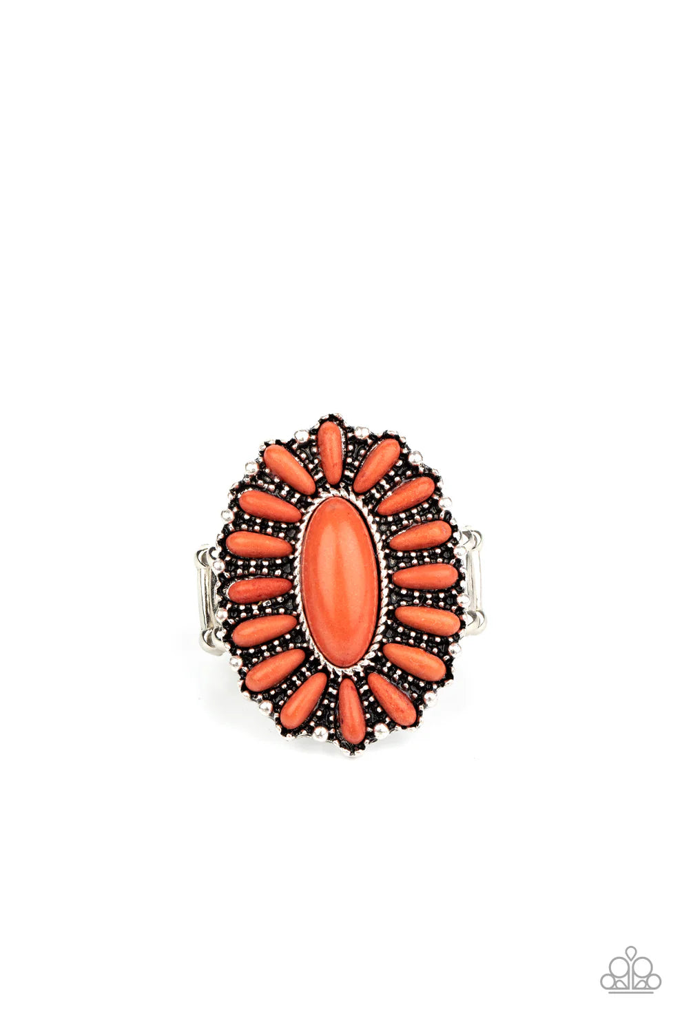 Cactus Cabana- Orange Ring- Paparazzi Accessories