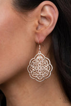 Load image into Gallery viewer, Tour De Taj Mahal- Rose Gold Earrings- Paparazzi Accessories
