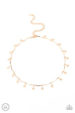 Load image into Gallery viewer, Little Miss Americana - Gold Star Choker Necklace- Paparazzi Accessories
