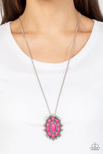 Load image into Gallery viewer, Mojave Medallion - Pink Necklace- Paparazzi Accessories
