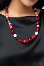 Load image into Gallery viewer, Nautical Sunset- Red Necklace- Paparazzi Accessories
