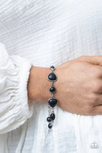 Load image into Gallery viewer, Eco-Friendly Fashionista- Black Turquoise Bracelet- Paparazzi Accessories
