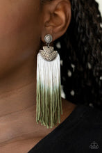 Load image into Gallery viewer, DIP It Up- Green Earrings- Paparazzi Accessories
