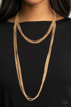 Load image into Gallery viewer, Save Your TIERS- Gold Necklace- Paparazzi Accessories
