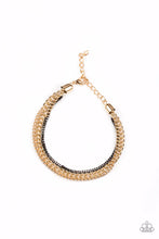 Load image into Gallery viewer, Industrial Icon- Gold Bracelet -Paparazzi Accessories

