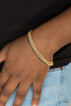Load image into Gallery viewer, Industrial Icon- Gold Bracelet -Paparazzi Accessories
