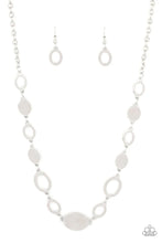 Load image into Gallery viewer, Working OVAL-time - Silver Necklace- Paparazzi Accessories
