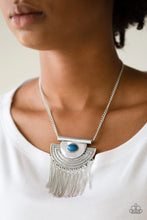 Load image into Gallery viewer, When In ROAM- Blue Necklace -Paparazzi Accessories
