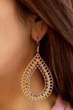 Load image into Gallery viewer, Mechanical Marvel - Gold Earrings- Paparazzi Accessories
