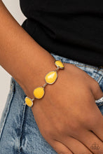 Load image into Gallery viewer, REIGNy Days- Yellow Bracelet- Paparazzi Accessories

