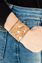 Load image into Gallery viewer, Cork Congo- White Wrap Bracelet- Paparazzi Accessories
