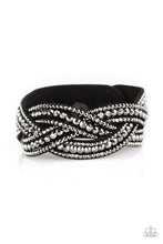 Load image into Gallery viewer, Bring On The Bling- Black Wrap Bracelet- Paparazzi Accessories
