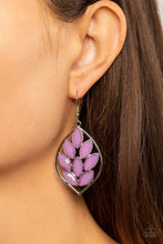 Load image into Gallery viewer, Glacial Glades- Purple Earrings - Paparazzi Accessories
