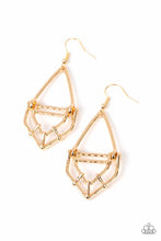 Load image into Gallery viewer, Artisan Apparatus - Gold Earrings- Paparazzi Accessories
