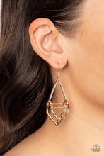 Load image into Gallery viewer, Artisan Apparatus - Gold Earrings- Paparazzi Accessories
