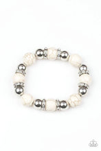 Load image into Gallery viewer, Ruling Class Radiance - White Bracelet- Paparazzi Accessories
