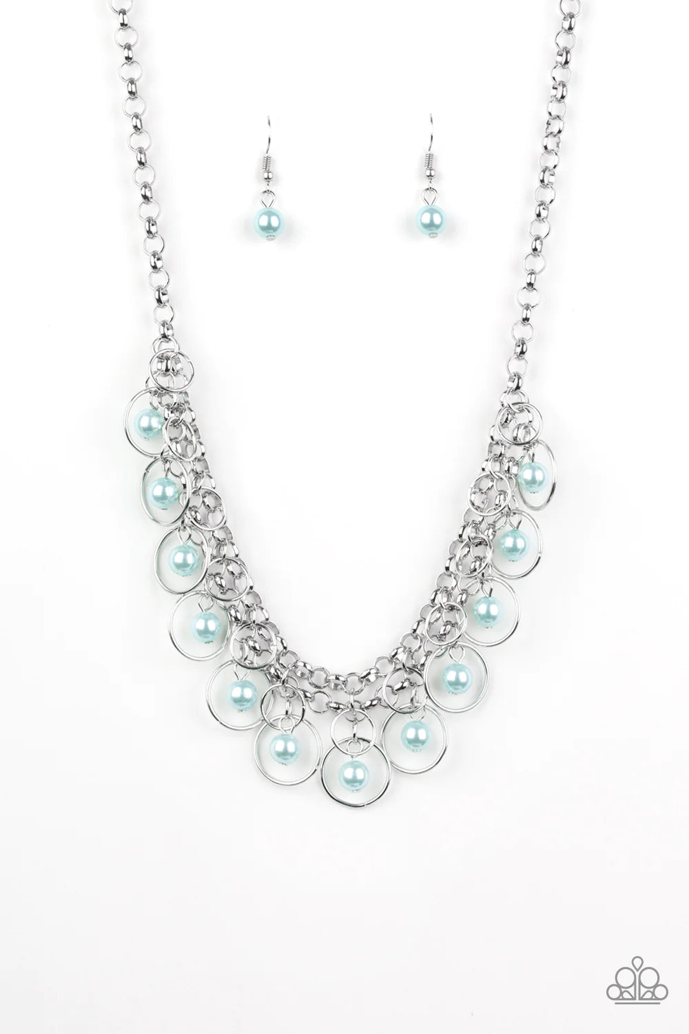 Party Time- Blue Necklace- Paparazzi Accessories