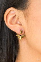 Load image into Gallery viewer, Radical Refinement- Brass Earrings- Paparazzi Accessories
