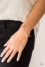 Load image into Gallery viewer, Ring Up The Curtain- Shiny Copper Bracelet- Paparazzi Accessories
