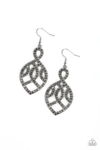 Load image into Gallery viewer, A Grand Statement - Silver Rhinestone Earrings - Paparazzi Accessories
