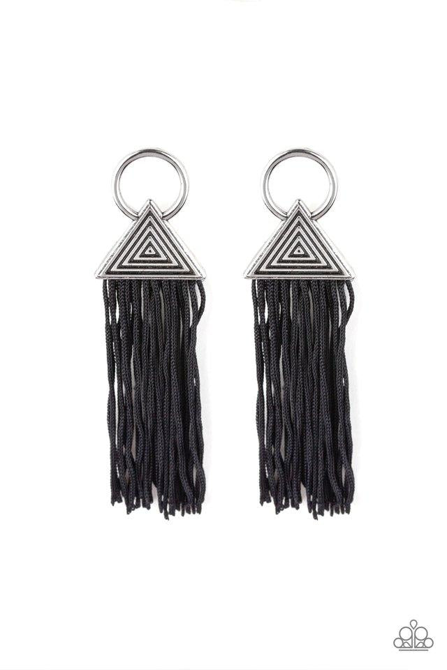 Oh My GIZA- Black Earrings- Paparazzi Accessories