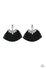 Load image into Gallery viewer, Formal Flair- Black Fringe Earrings- Paparazzi Accessories
