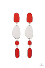 Load image into Gallery viewer, Deco By Design- Red Earrings- Paparazzi Accessories
