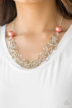 Load image into Gallery viewer, Daring Diva- Orange Necklace- Paparazzi Accessories
