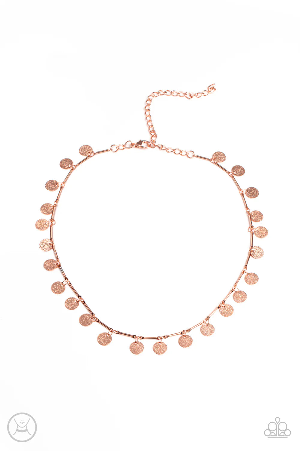 Musically Minimalist- Copper Choker Necklace- Paparazzi Accessories