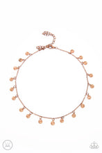 Load image into Gallery viewer, Chiming Charmer- Copper Choker Necklace- Paparazzi Accessories
