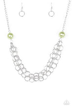 Load image into Gallery viewer, Daring Diva- Green Necklace- Paparazzi Accessories
