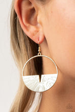 Load image into Gallery viewer, Reimagined Refinement- Gold Earrings- Paparazzi Accessories
