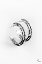 Load image into Gallery viewer, Retro Reverberation- White Earrings- Paparazzi Accessories
