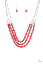 Load image into Gallery viewer, Terra Trails- Red Necklace- Paparazzi Accessories
