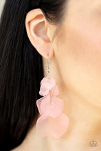 Load image into Gallery viewer, Fragile Florals- Pink Earrings- Paparazzi Accessories
