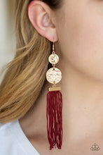 Load image into Gallery viewer, Lotus Gardens- Red Earrings- Paparazzi Accessories
