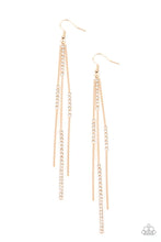 Load image into Gallery viewer, Dainty Dynamism- Gold Earrings- Paparazzi Accessories
