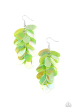 Load image into Gallery viewer, Stellar In Sequins - Green Earrings- Paparazzi Accessories
