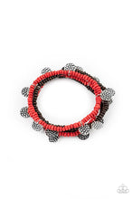 Load image into Gallery viewer, WOODn't Count It - Red Bracelet- Paparazzi Accessories
