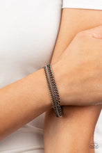 Load image into Gallery viewer, Industrial Icon- Black Gunmetal Bracelet -Paparazzi Accessories
